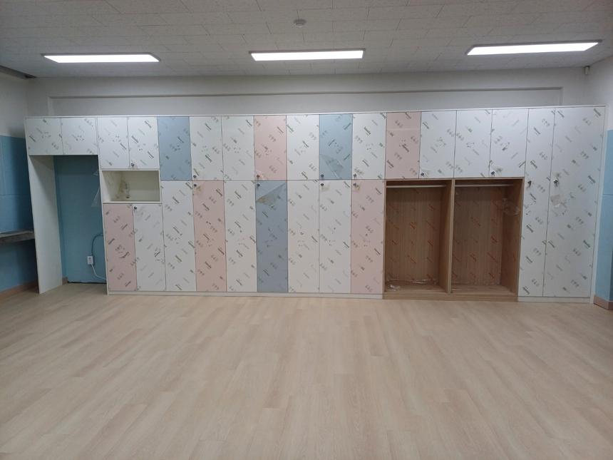 파스텔 톤이 매력적인 모던한 수납 공간