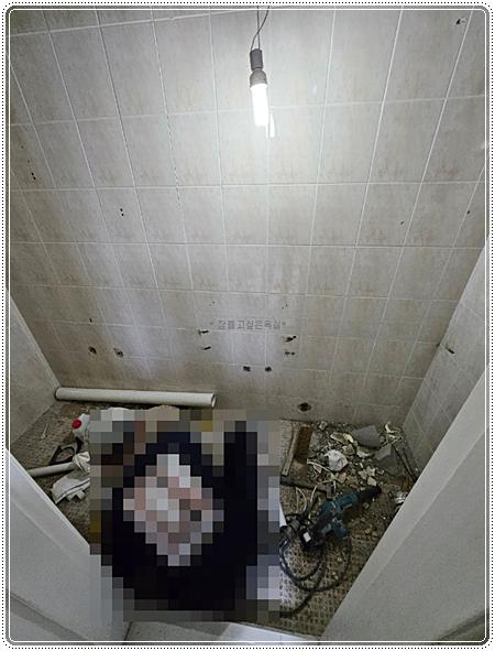 시공에 필요한 수공구와 장비들