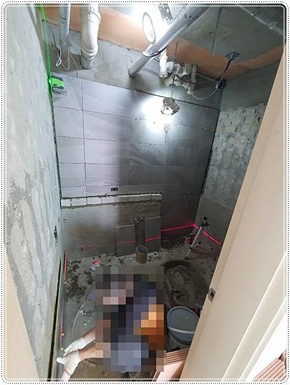 벽과 바닥 표면의 정리 상태