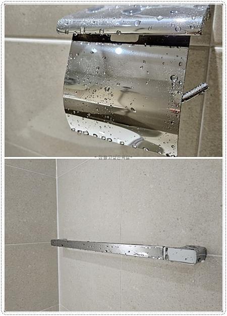 벽 타일과 줄눈 마감 상태