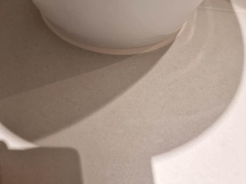 원형 물체 밑면 주변의 마감 과정