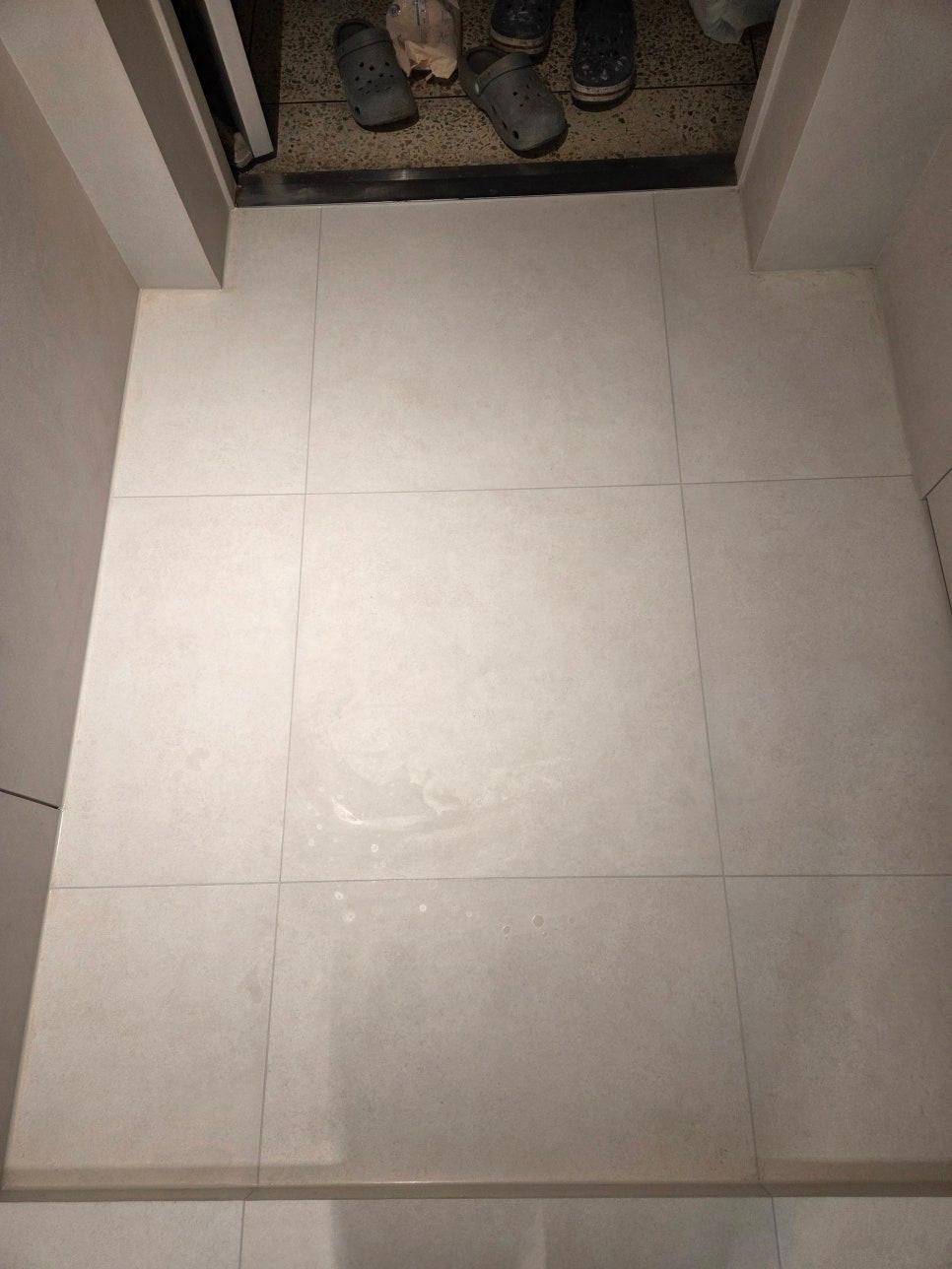 현관 입구 타일 점검