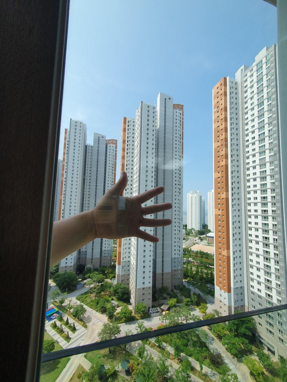 점점 깨끗해지는 유리창의 변화