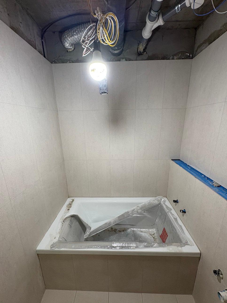 수전 위치를 바로잡기 위한 설비 재작업 과정