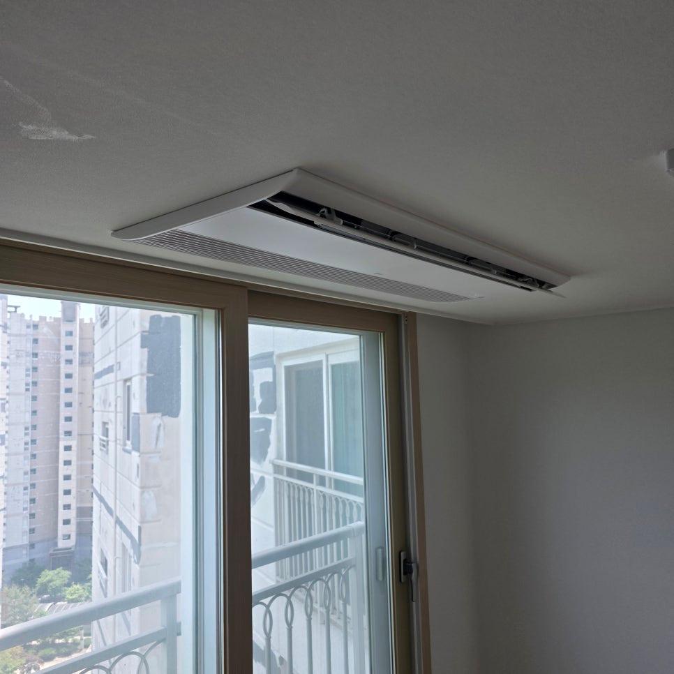 슬라이딩 도어 창문과 천장 공기 순환기