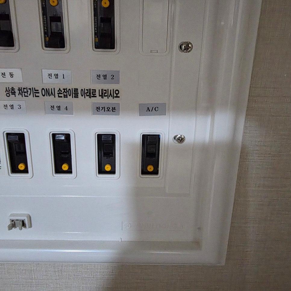 A/C 제어 기능이 포함된 전력 분배 패널