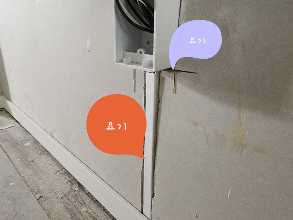 평탄화 작업이 필요한 박스형 장치 주변