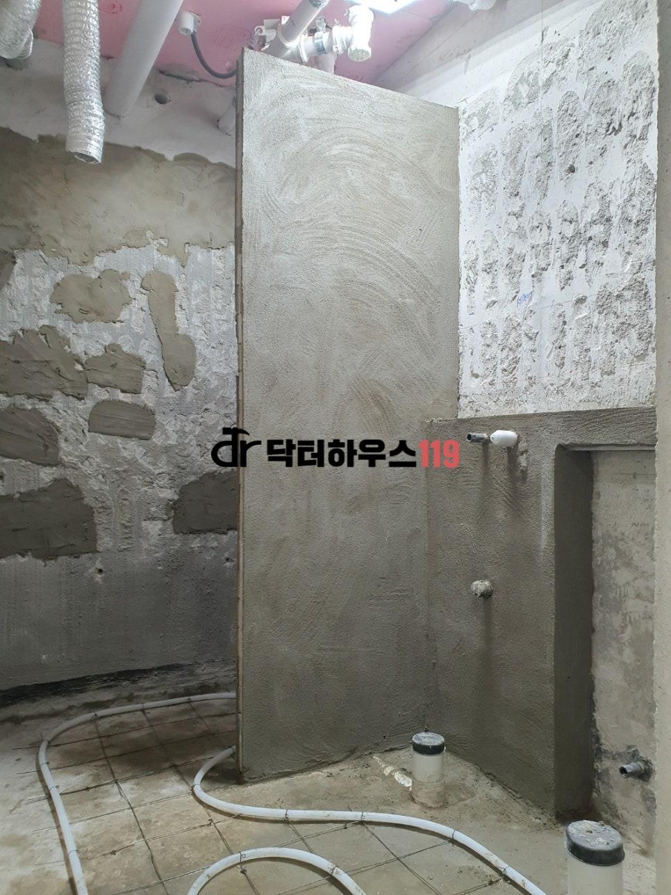모든 기초 공사가 완료된 깨끗한 현장