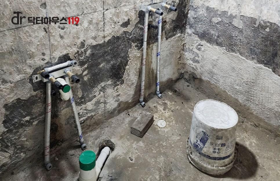 수도 배관 교체로 누수 걱정을 덜어낸 작업 구간