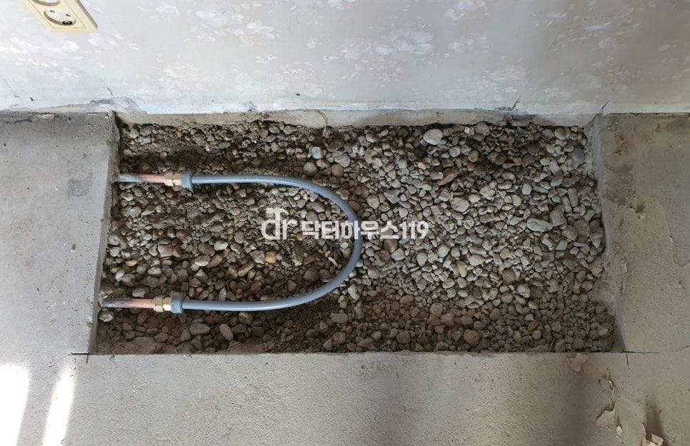 모든 철거가 끝나고 깨끗해진 바닥면