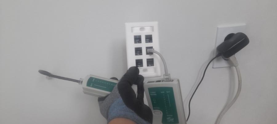 케이블 테스터기로 확인하는 랜선 신호