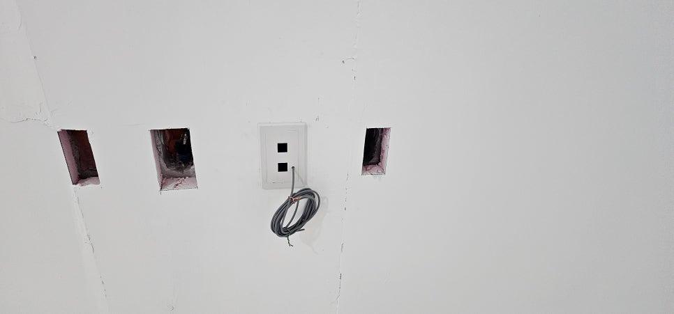 외부 광케이블과 내부 랜케이블 연결 과정
