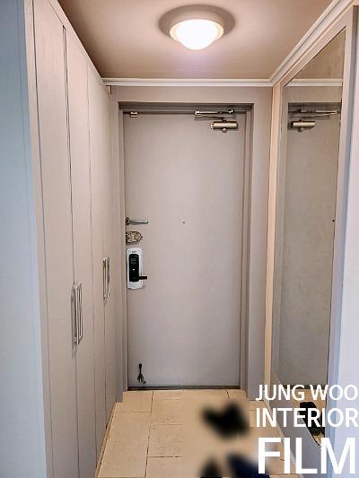 수납장 도어의 면 정리 단계
