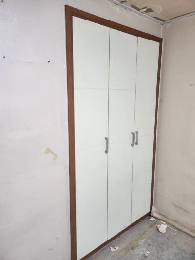 수납장과 바닥면의 경계 정리 과정
