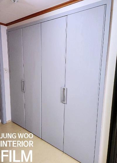 수납장 상단부의 직각 마감