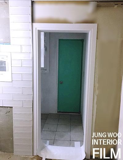 바닥 타일의 기초 작업 과정
