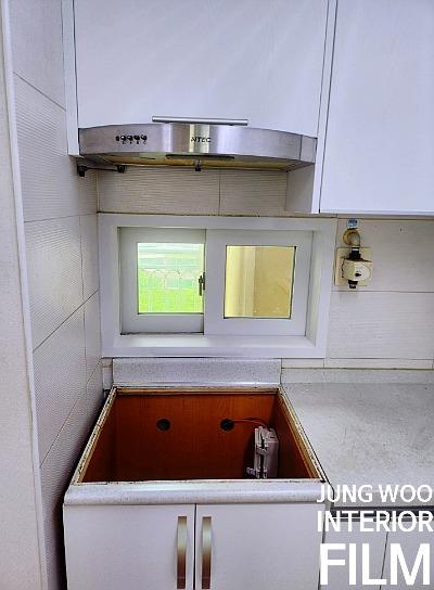 주방 싱크볼과 상하부장의 작업 과정