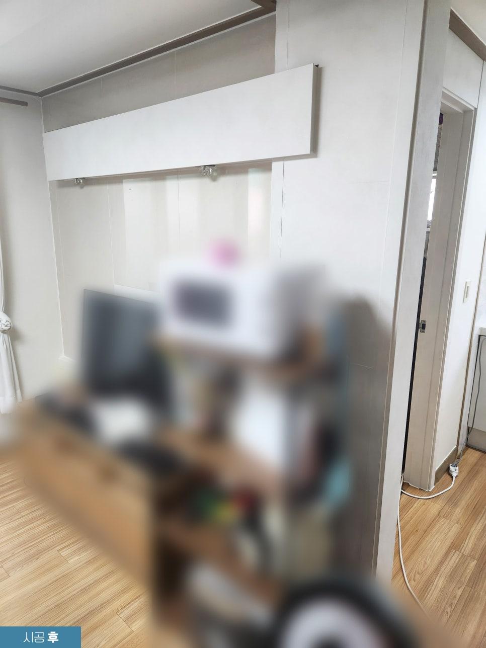 발렌무디크림 톤으로 정돈된 거실 공간