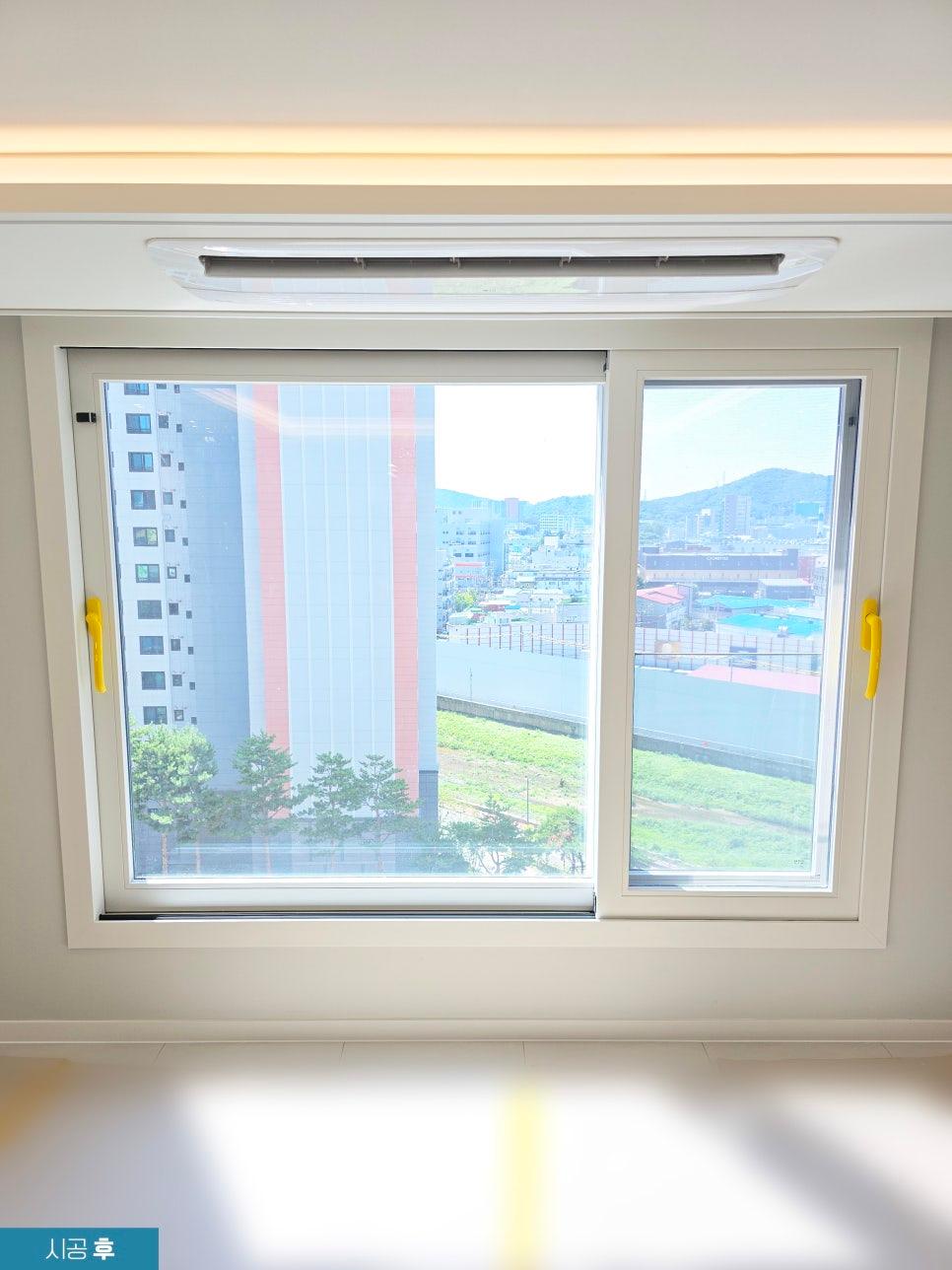 시공 중인 세부 지점의 표면