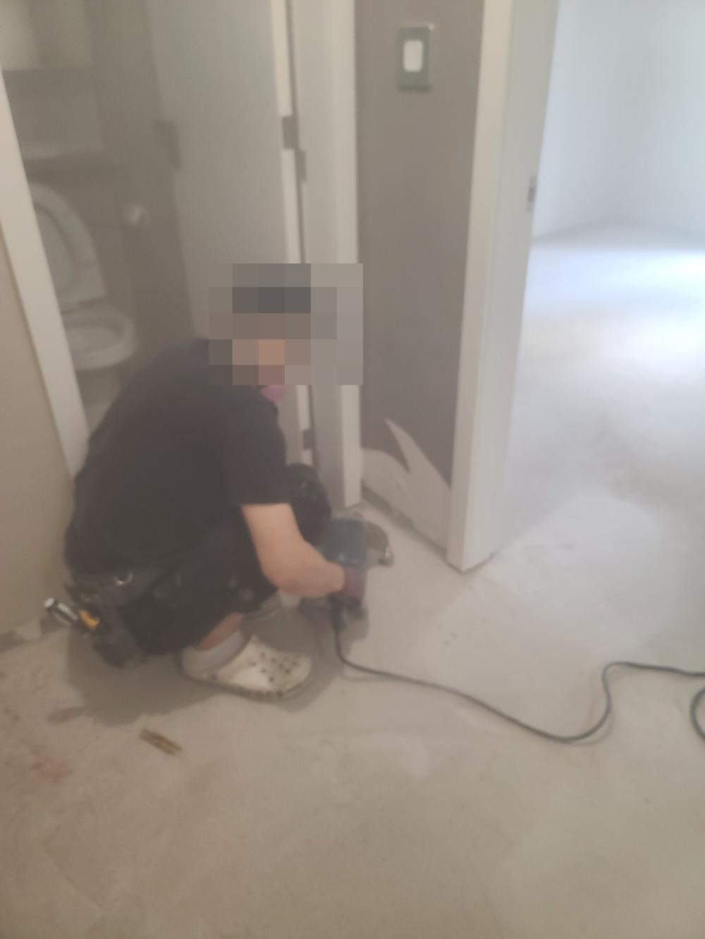 현장에서 촬영한 사진