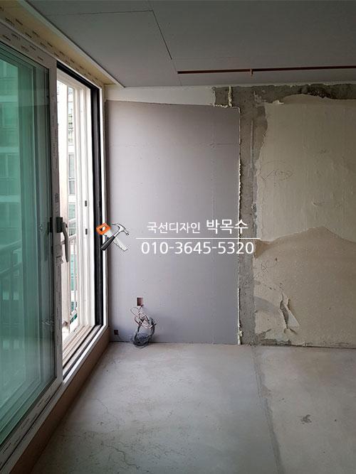 벽면 단열 및 기초 공정