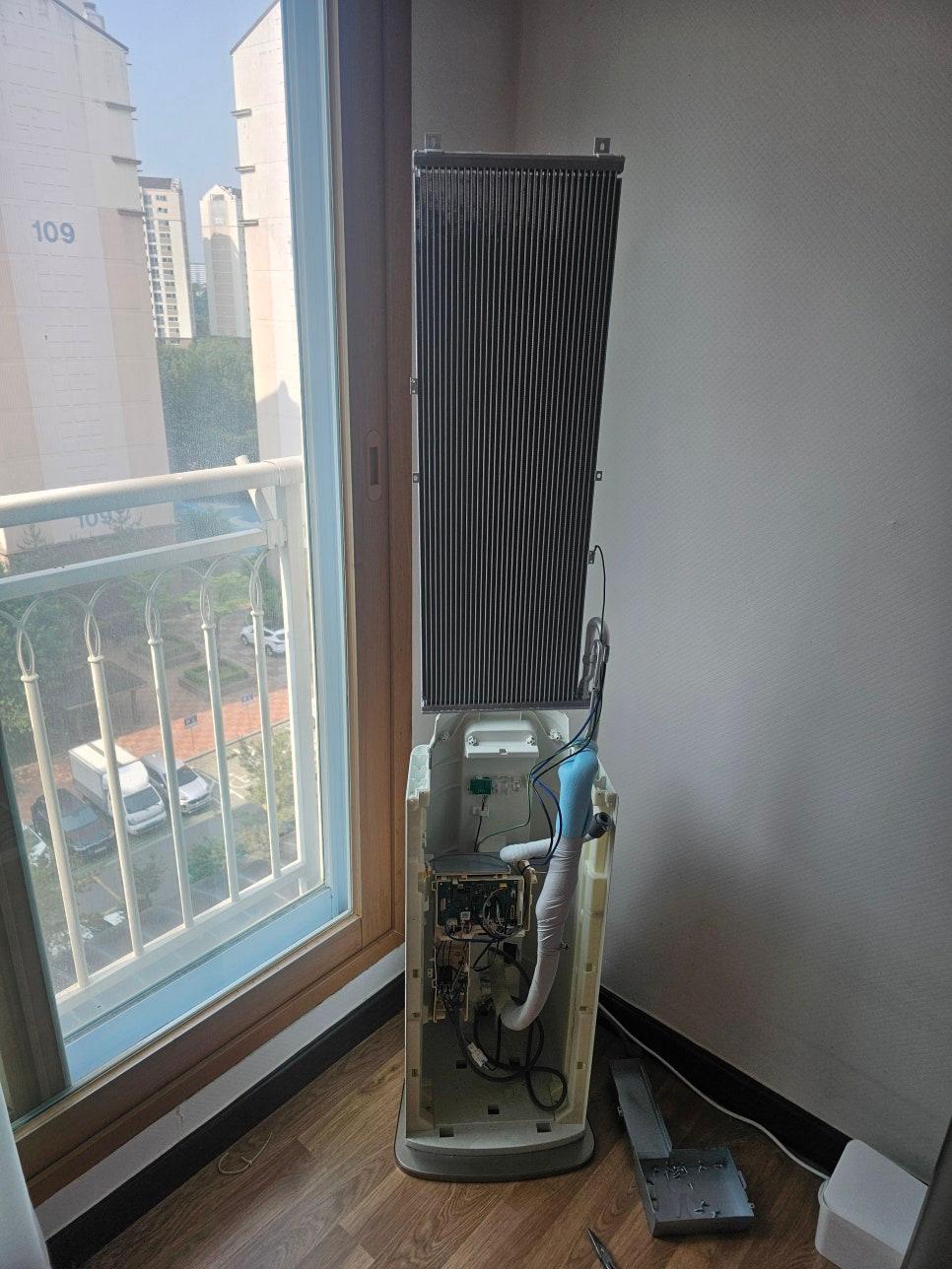 외부 유닛과 배선 상태 확인 과정