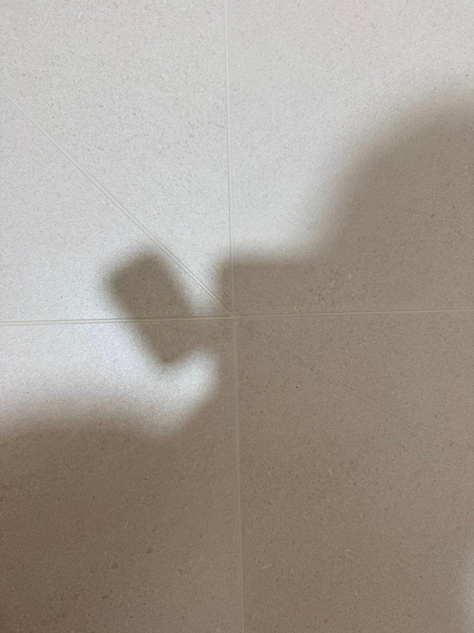 골드락 색상으로 고급스러움을 더한 현관 바닥