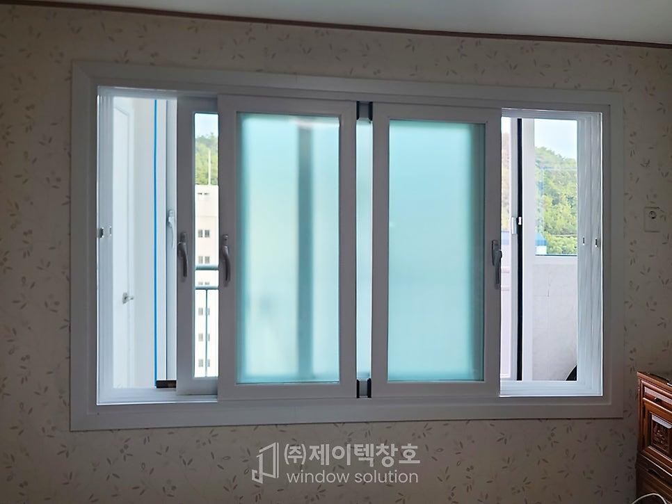 프라이버시를 지켜주는 미스트 유리의 은은함