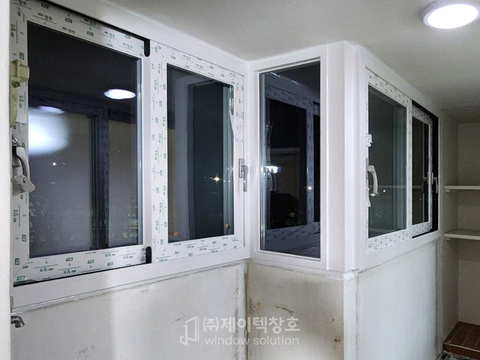 자재 정보가 붙어 있는 꼼꼼한 시공 현장