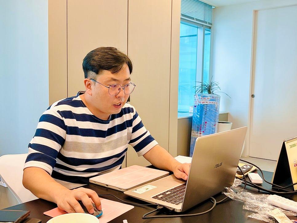 현장에서 촬영한 사진