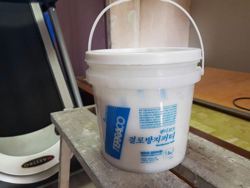 결로 방지를 위해 사용된 테라코 핸디코트 ACP