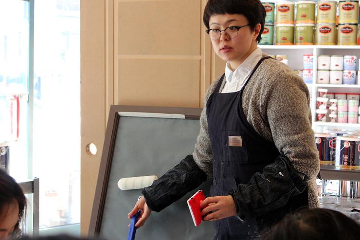 수공구와 소형 도구가 사용되는 시공 디테일