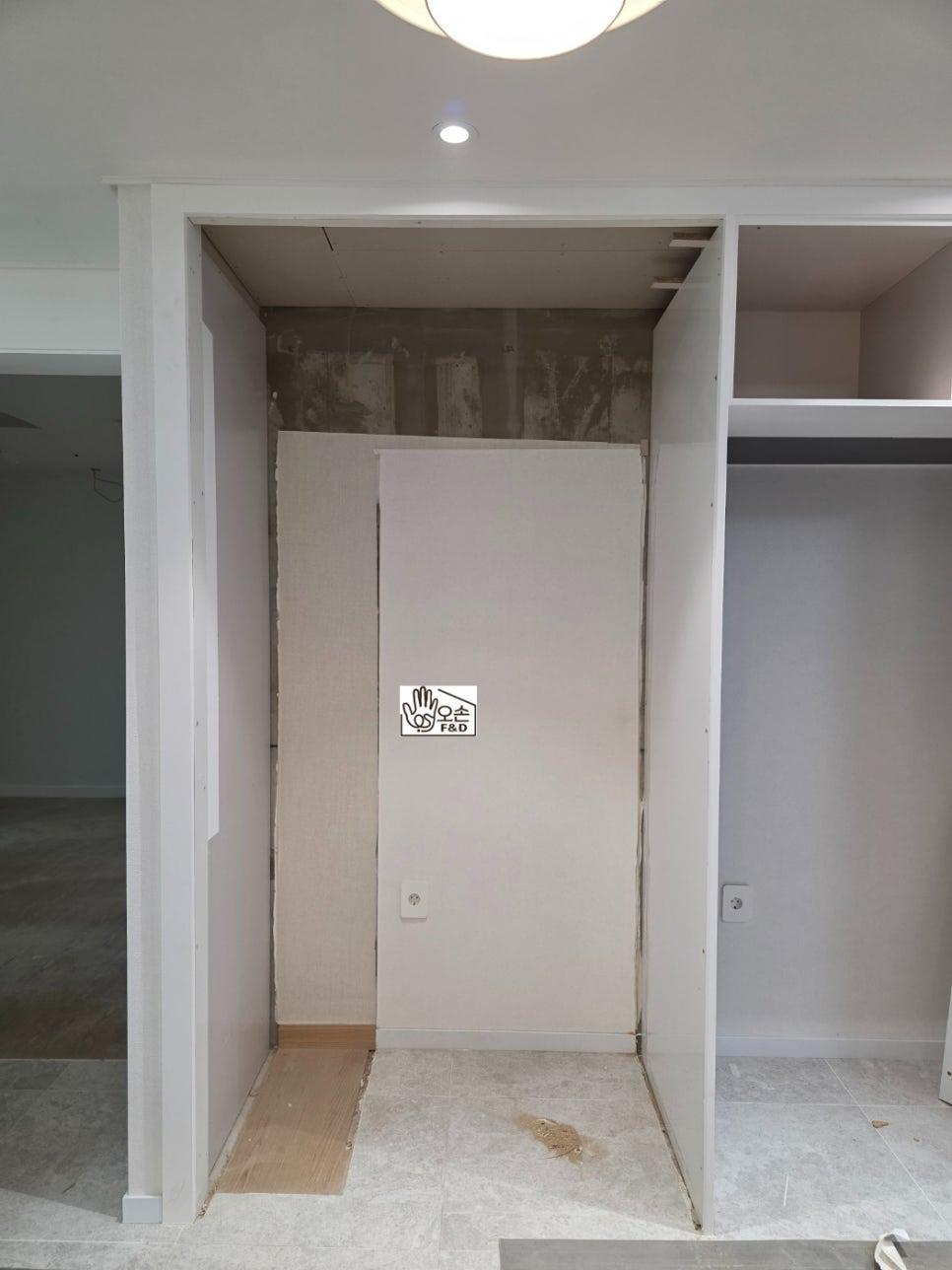기존 수납장이 있던 시공 전의 모습