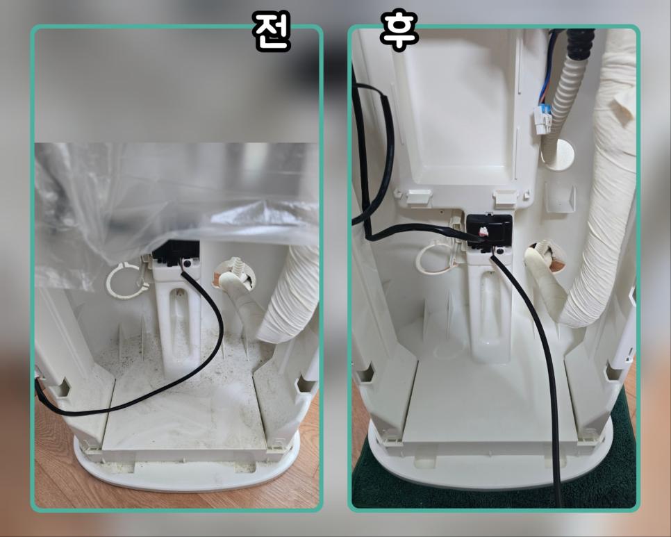 내부 케이블 주변의 먼지까지 세밀하게 확인