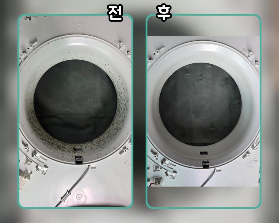 새것처럼 변한 세탁기 내부