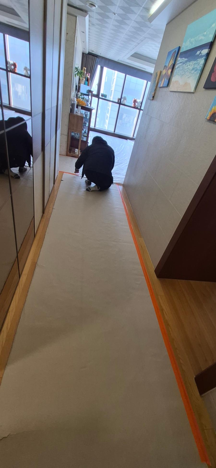 공사 시작 전, 철저하게 준비된 현장 모습