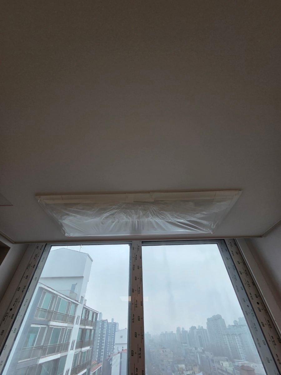창가 쪽 배관 및 설치 상태 확인