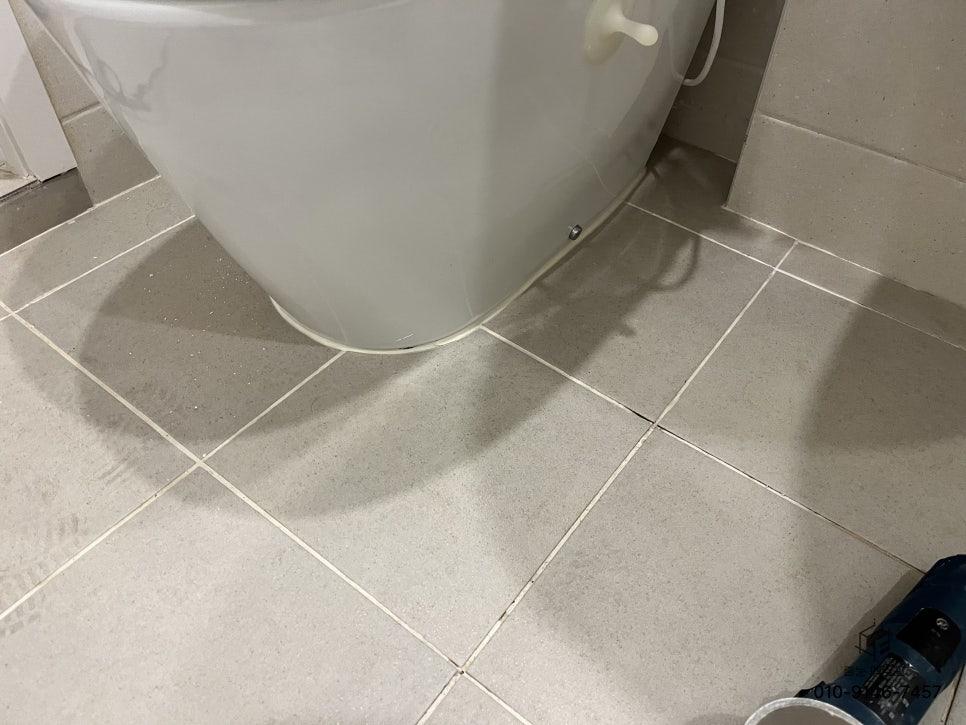 매트한 질감이 느껴지는 줄눈 디테일
