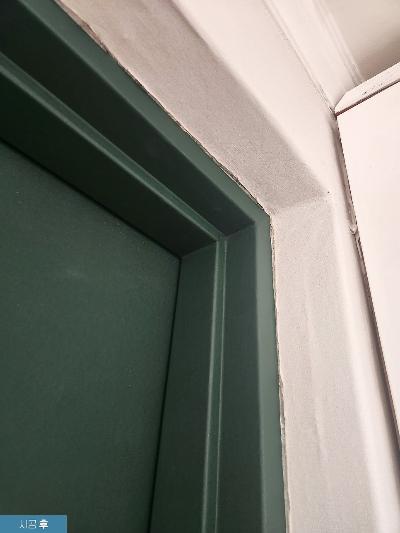 삼성필름 SG1188 딥그린과 SG119 다크그레이로 바꾼 현관문 | 의정부 용현동 월드빌·동두천 송내주공4단지