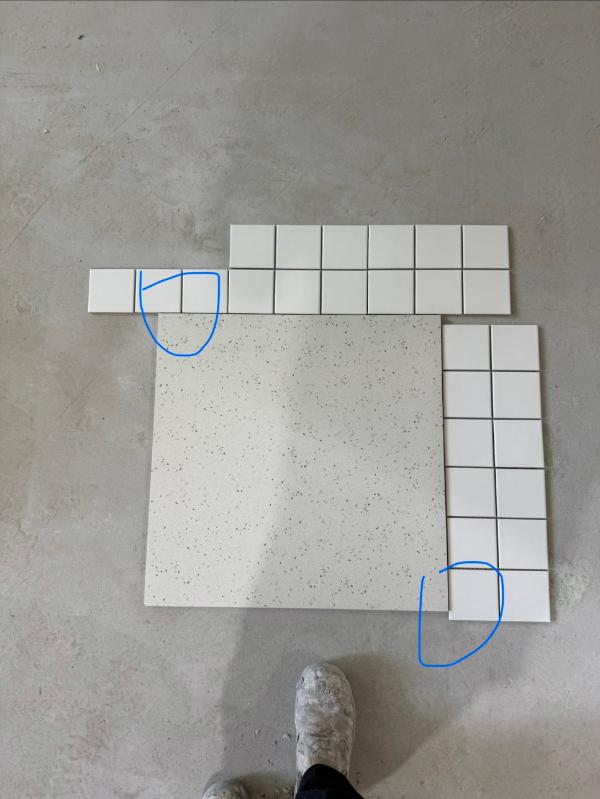 화이트 타일 인테리어 시공 사진 · 강북 콩타일 G98 WHITE-M (97X97)