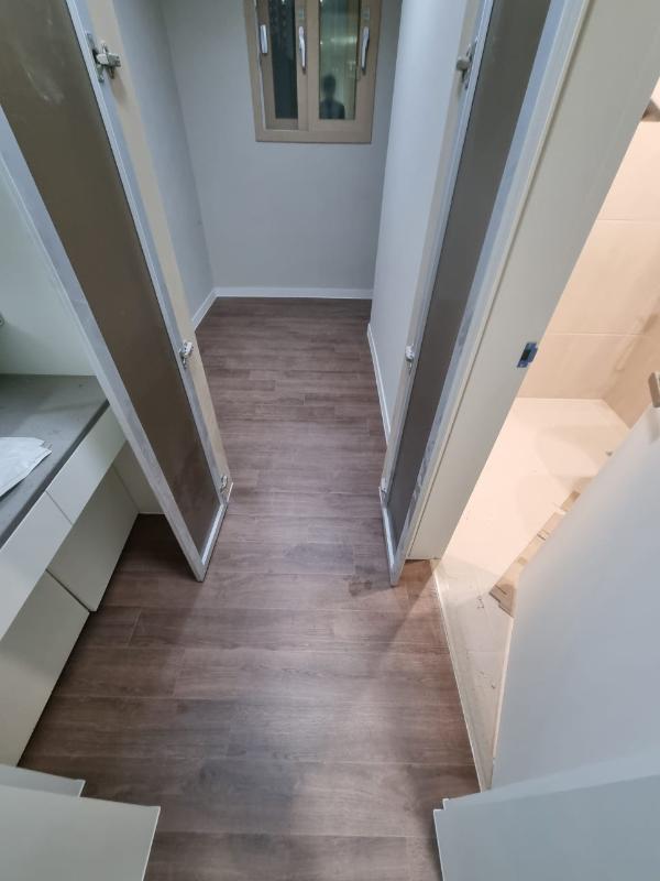 미디엄 우드 마루 인테리어 시공 사진 · 풍산마루 모네 시그니쳐 원브라운