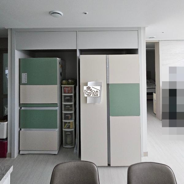 그레이 도어 인테리어 시공 사진 · 미스트 그레이 도어
