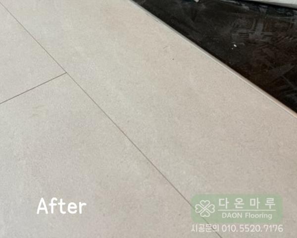 크림·아이보리 마루 인테리어 시공 사진 · 구정마루 마뷸러스리브 모로칸크림