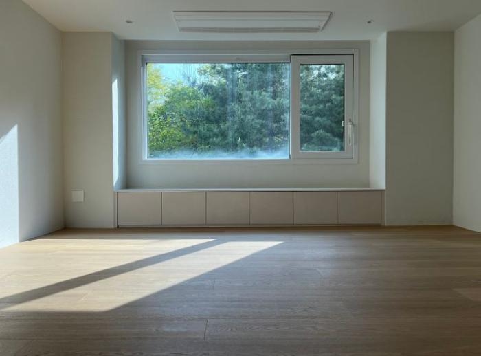 세라믹 상판과 화이트 가구의 조화로운 만남 | 송파구 잠실 58평 아파트