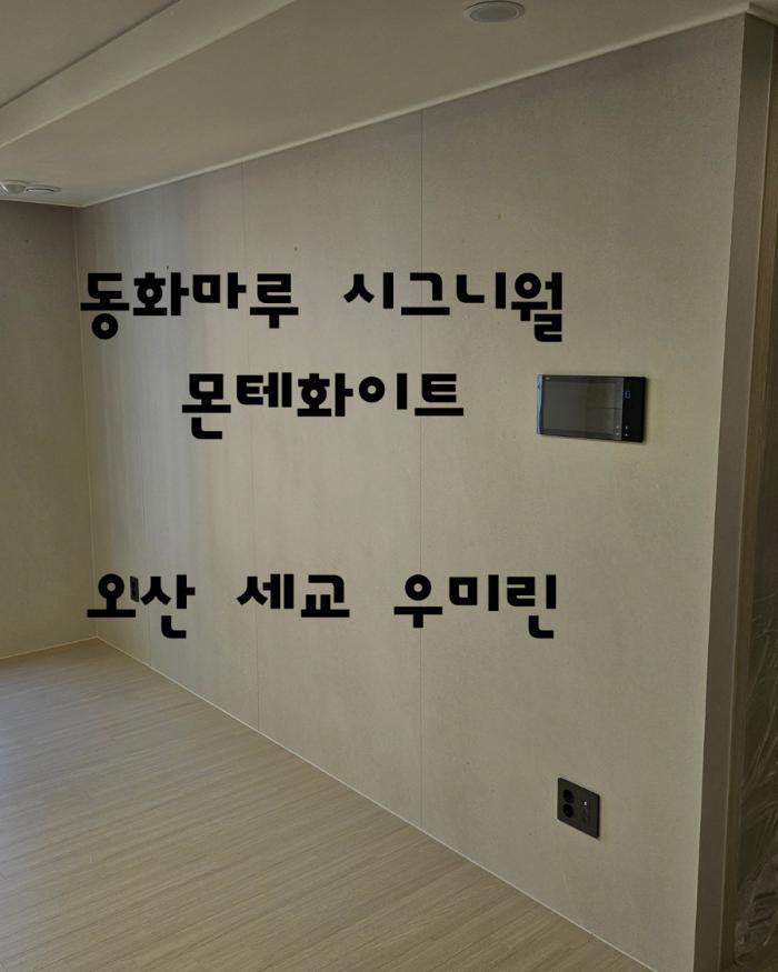 동화자연마루 시그니월 몬테화이트