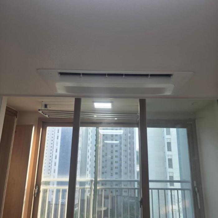 입주 전 설계로 냉매 배관 경로를 직선화한 맞춤 시공 | 경남아너스빌