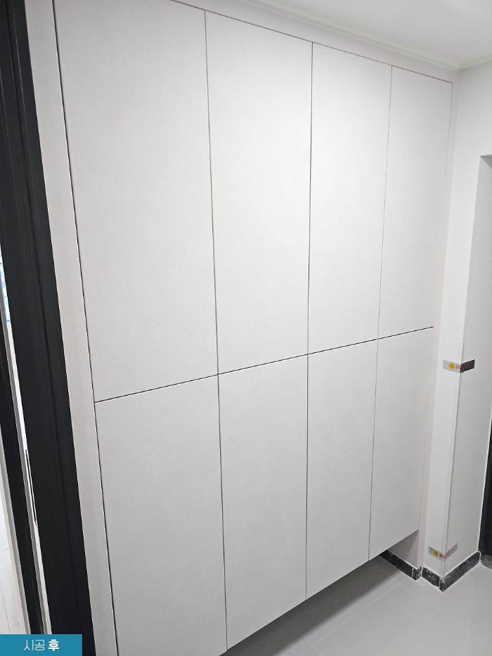 어두운 흑경과 우드톤을 루카화이트로 밝힌 집 | 춘천 중해마루힐 C타입