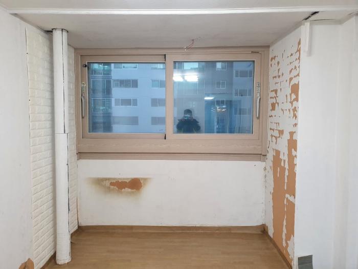 난방 배관 없는 덧방 바닥을 걷어낸 작은방 재확장 | 분당 수내동 푸른마을 쌍용