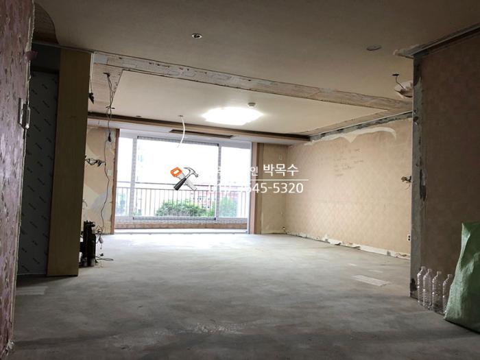 9미리 문선과 시스템에어컨 단내림으로 정돈한 뼈대 | 일산 문촌4단지