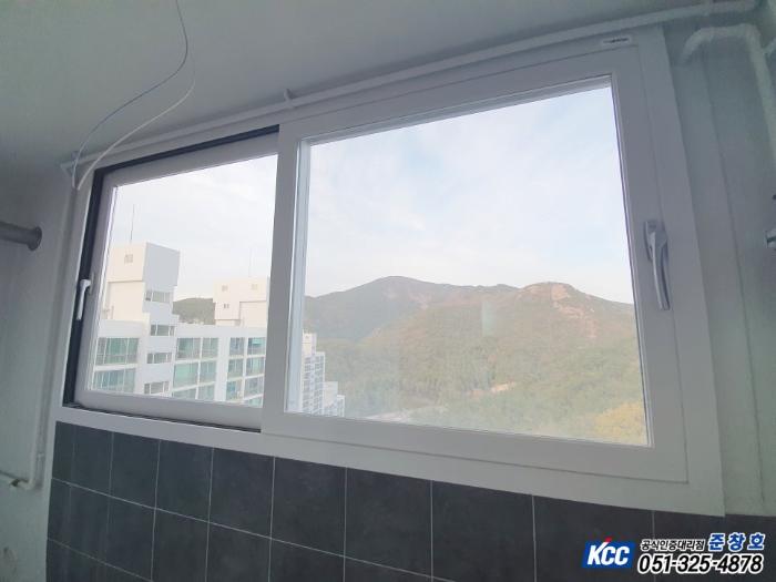 BF-242 뉴프라임과 로이유리로 교체한 샷시 | 부산 반여동 센텀 현대아파트 30평대
